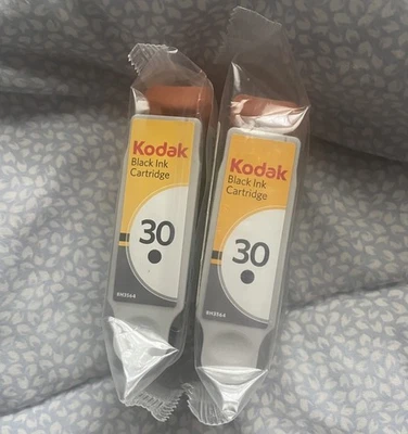 Lot of 2 Genuine Kodak 30 Black Ink Cartridge 30B Original Sealed NEW 4K3111 - Image 1 of 3