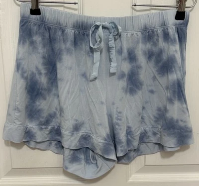 Pantalones Cortos Pink Victoria’s Secret Para Mujer Pequeños Azul Tie Dye Ropa de Salón Relajado Foto 1 de 4