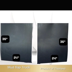 24"x36" Mud Flaps for Semi Trucks Trailer Truck Heavy Duty Mudguards Black 2PCS - Picture 1 of 1