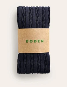 Girls Size Small Boden Navy Cable Knit Tights New RN 118027 - Picture 1 of 4
