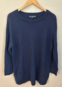 St. John Damen Navy Santana Strick Pullover Tunika Gr. S Oversized Old Money - Bild 1 von 9