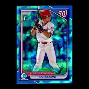 2024 Bowman Chrome Draft Seaver King 1er refractor de zafiro #BDC-62 Nationals radiocontrol - Imagen 1 de 1