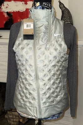 Colete de corrida Nike Therma-FIT ADV repelente AeroLoft PERFEITO ESTADO FB7606-370 feminino tamanho P novo com etiquetas - Imagem 1 de 4