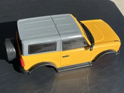 Ford Bronco Scale Rc Crawler Body Hardbody 1/10 R/C New Bright Yellow  - Image 1 of 4