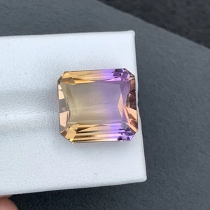 Piedras preciosas sueltas con forma de cojín de ametrino natural de 18,35 quilates de Brasil - Imagen 1 de 9