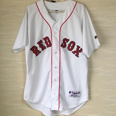 Boston Red Sox Home Jersey MLB Authentic 44 Fit 32.5" Sleeve Used - Image 1 of 3