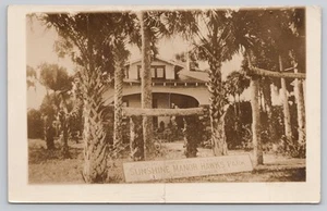 EDGEWATER FL 1924 RPPC Sunshine Manor Hawks Park $ 1 cena di pollo $ 2,50 al giorno - Foto 1 di 3