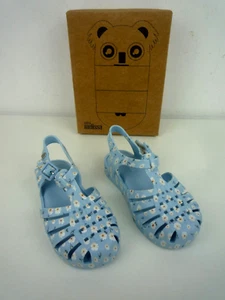 MINI MELISSA SÄUGLINGE BLUMENBESITZ DRUCK HELLBLAU GELEE SANDALEN UK GRÖSSE 8 - Bild 1 von 9