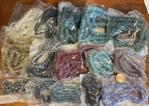 Handgefertigte echte Perlen Hergestellt in Indien 15 neue verschiedene Pakete über 1,5 Pfund - Bild 1 von 5