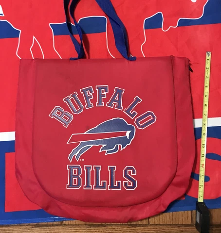 Vintage Rare Buffalo Bills NFL Football Red Stadium Carry Seat/Bag ..Go Bills Cover