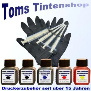 Premium Tinte Set mit 5x 50ml Nachfülltinte für Canon Patronen PG-545 CL-546 - Bild 1 von 3