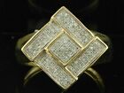 2Ct Lab Created Diamond Square Pinky Wedding Ring 14K Yellow Gold Plated