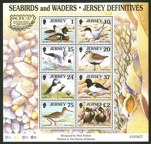 1997 Jersey Sc# 785b Souvenir Sheet - Seabirds & Waders "PACIFIC 97" Cv$12.50 - Picture 1 of 1