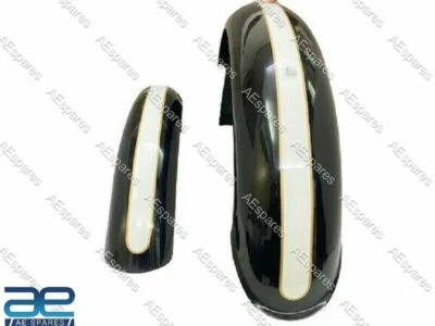 Juego guardabarros delantero y trasero blanco y negro para Triumph T120 T100 T90 nuevo Foto 1 de 4