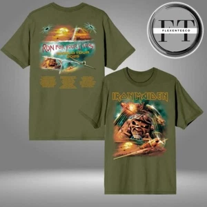 RARE! Iron Maiden Aces High 2025 Tour Two Sided Unisex T-Shirt All Size S-4XL - Picture 1 of 5