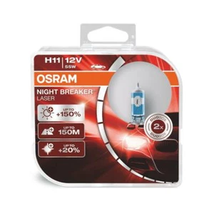 OSRAM NIGHT BREAKER LASER H11 12V 55W PGJ19-2 64211NL-HCB Headlight Bulbs Twin - Picture 1 of 4