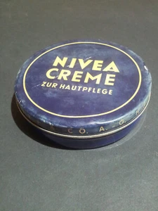 Alte Antike Blechdose Nivea Creme Nr. 363 / 150 ccm um 1950 Leer zwei Farbig - Bild 1 von 11