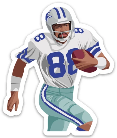 Drew Pearson MAGNET VECTOR ART Dallas Cowboys THROWBACK NFL Cover