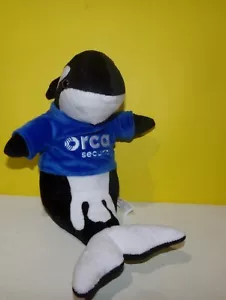 Orca Security Killer Whale Plush Promo Promotional Bean Bottom Stuffed Plush 11" - Picture 1 of 4