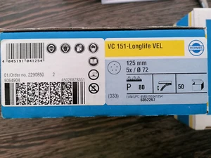 Hermes Schleifscheiben VC 151-Longlife VEL  125 mm  P80   50 Stück  6052267 - Bild 1 von 4