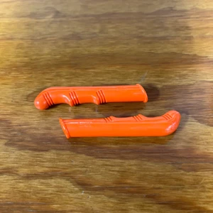 ORANGE KRATE HANDLE BAR BRAKE LEVER COVERS FOR SCHWINN STINGRAY BIKES & OTHERS - Picture 1 of 12