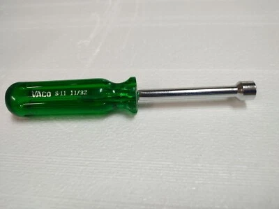 Vaco S-11 11/32 Hollow Shaft Nut Driver. Vintage, NEW / NOS. Made in the USA S11 - Image 1 of 4