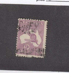 AUSTRALIA (MK3800) # 41 F-USED 9d KANGAROO & MAP /1915 /VIOLET CAT VALUE $60 - Picture 1 of 1