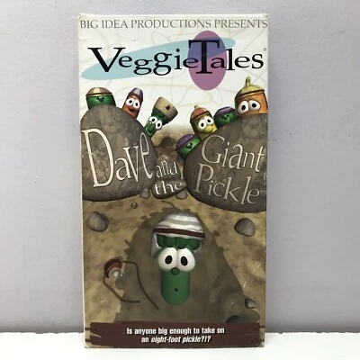 VeggieTales Dave & Giant Pickle VHS Video Tape Christian Kids TV Show God - Image 1 of 4