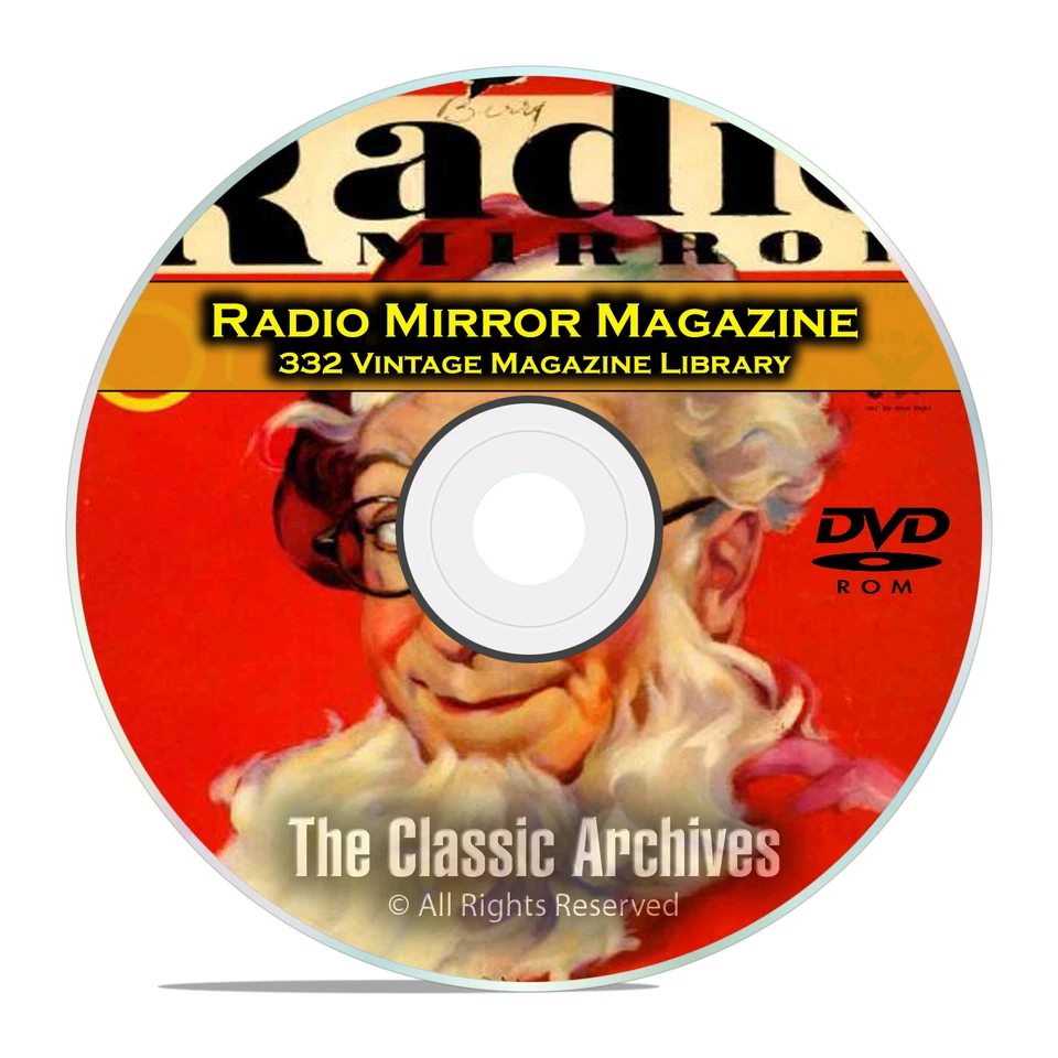 Radio Mirror, 332 Vintage Old Time Radio Magazine Collection in on DVD B94 - Image 1 of 4