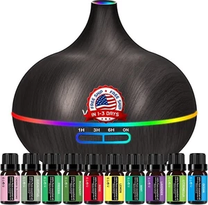 Humidificador Difusor Aroma De Aceite Ultrasonico Aromaterapia Para Bebes Cuarto - Picture 1 of 8