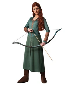 "Traje de mujer Tauriel, mediano, (EE. UU. 10 - 14), BUSTO 38 - 40", CINTURA 31 - 34" - Imagen 1 de 1