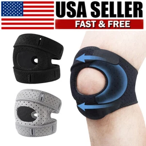 Kniebandage Neopren Patella Stabilisierende Unterstützung Verstellbare Kompressionsriemen - Bild 1 von 10