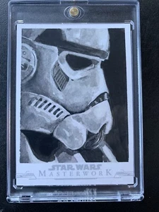 Rare! 2019 Topps Star Wars Masterwork Sketch Cards 1/1 Jonathan Beistline Auto - Picture 1 of 2