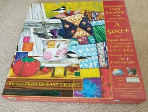 Afternoon Quilt Flending 500+ Stück Puzzle von Sunsout Oversize Pieces Vogel - Bild 1 von 6
