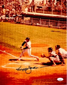 Reggie Jackson Signed Autographed 11X14 Photo Angels At Bat JSA AS84149 - Picture 1 of 2