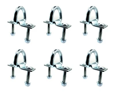 6x Zurrbügel Zurröse 2000kg Zurrmulde Zurrhaken Ladungßicherung Schraube Muttern - Bild 1 von 4