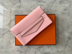 BILLETERA HERMES SMART PORCHETTE EN ROSA SAKURA CUERO RÁPIDO - ¡NUEVA EN CAJA!¡! - Imagen 1 de 10