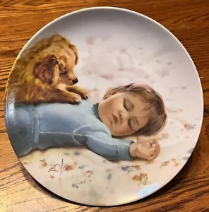 1986 Pemberton & Oakes "WAITING TO PLAY" #6 bambini e animali domestici con pennino certificato di autenticità spedizione gratuita. - Foto 1 di 2