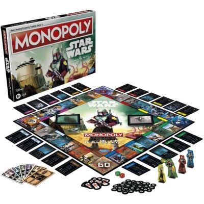 Monopoly Star Wars Boba Fett Family Fun All Ages Real Estate Tycoon Board Game - Image 1 of 4
