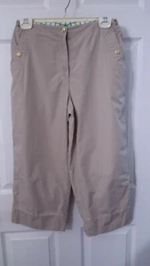 PANTALONES LAUREN RALPH LAUREN CAPRI CAQUI BRONCEADO CLARO MUJER TALLA 6 - Imagen 1 de 8