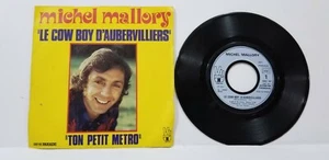 Michele Mallory LE COWBOY D'AUBERVILLIERS Vtg 1970s French Euro Press 45 Record - Picture 1 of 4