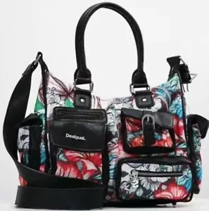 Desigual Women's Multi Pockets Floral Printing Handbag /Shoulder Bag - Picture 1 of 5