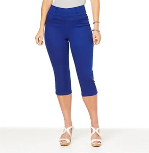 DG2 Diane Gilman VS Pull-On Sailor Pedal Pusher Jean NAVY PM NEW (841) - Picture 1 of 1