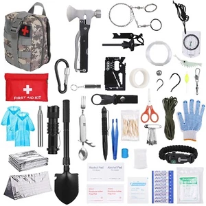 Emergency Survival Kit - 125Pcs Tactical Gear for Camping and Hiking Adventures - Picture 1 of 13