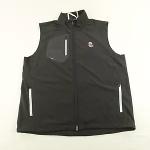 Zero Restriction Vest Mens XL Black The Palms Golf Club Windbreaker Full Zip ^ - Picture 1 of 13