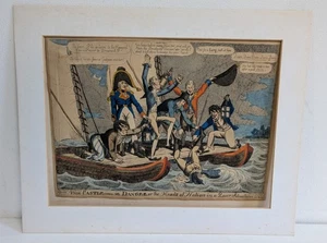 1805 Caricature - The Castle In Danger By Samuel William Fores - Picture 1 of 3