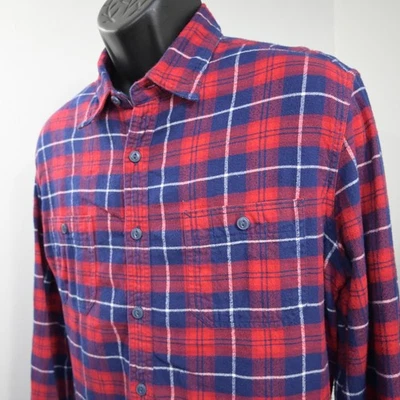 J.CREW Flannel Shirt Plaid Long Sleeve Button Up Pockets Mens Size LT Large TALL - Image 1 of 4