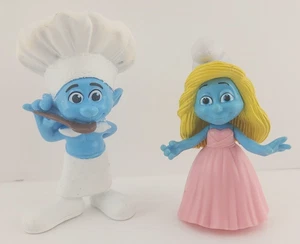 Schlumpf Figuren 3" Koch 2,5" Schlumpfine - Bild 1 von 6