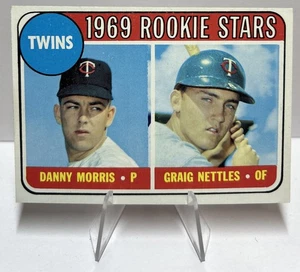 Graig Nettles / Danny Moore 1969 Topps ROOKIE Stars Karte #99 mit Loop EXMT+ - Bild 1 von 2