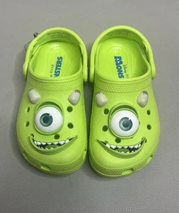 Crocs Classic Clog Monsters Inc Mike Wazowski Green Size 11C - Picture 1 of 9